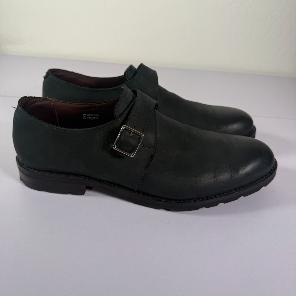 Allen Emonds Shoes Mens 13 D Black Leather Port Washington Venture Monk Strap
